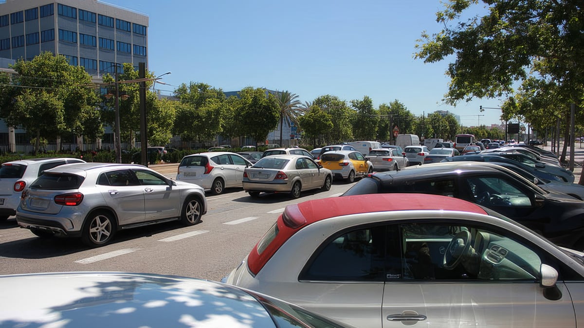 El coche privado sigue siendo la opción inevitable para llegar a Valencia desde los pueblos del área metropolitana